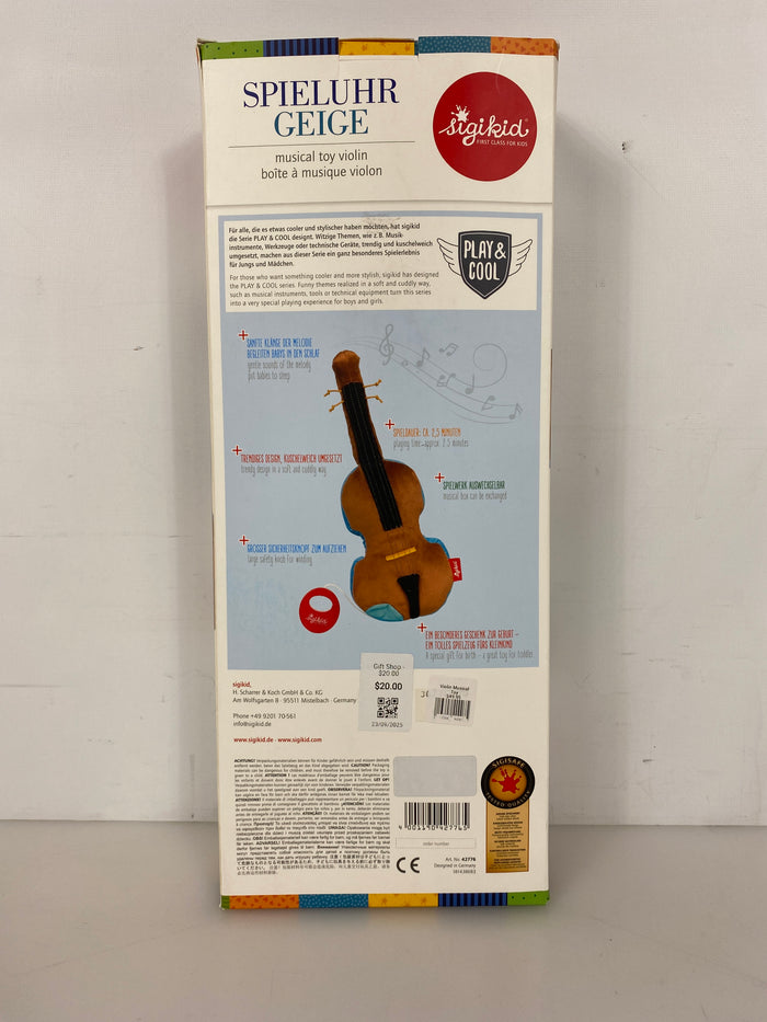 Sigikid Plush Musical Toy Violin