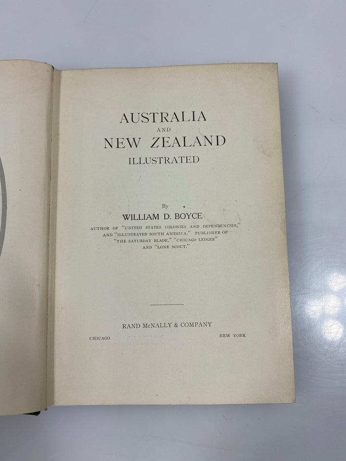 Signed Illustrated Australia and New Zealand by Boyce 1922 HC