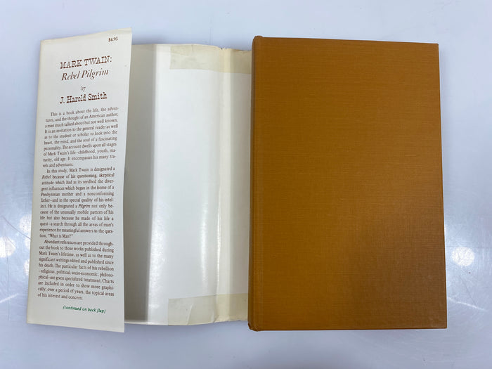 *Signed* Mark Twain Rebel Pilgrim by J Harold Smith 1973 HCDJ