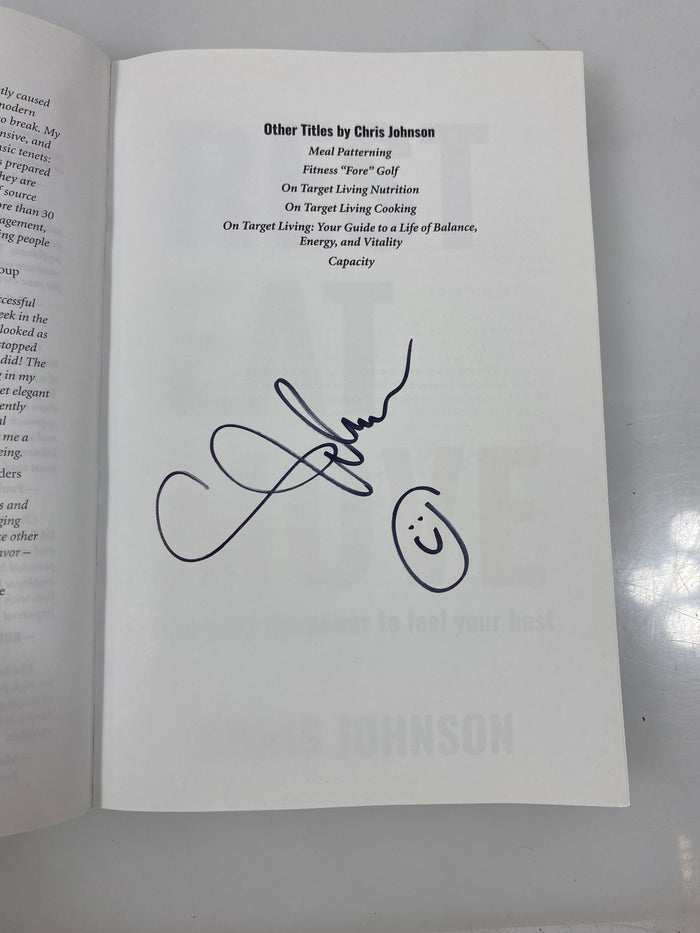 Signed Rest Eat Move by Chris Johnson 2021 1st Ed. SC