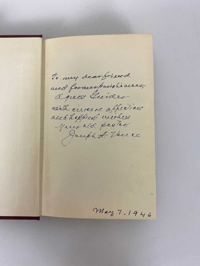 Signed The Upward Way by Joseph Vance 1945 HCDJ