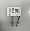 Silver Dangle Beaded Earrings