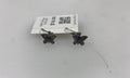 Silver Purple Beaded Butterfly Earrings