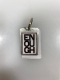 Silver Word Enough Keychain