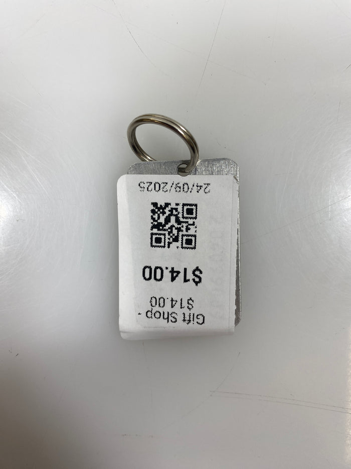 Silver Word Enough Keychain