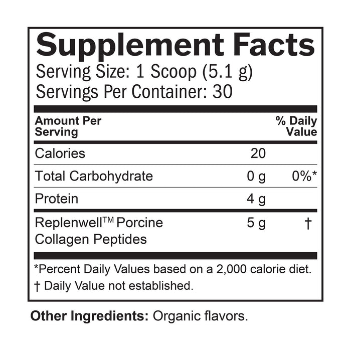 BrainMD Smart Collagen: infographic, supplement facts box