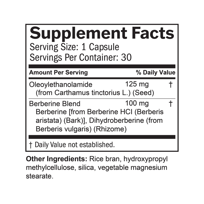BrainMD Smart Metabolic Burn: infographic, supplement facts box