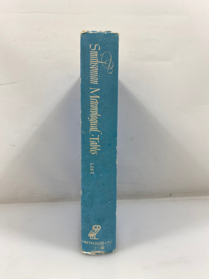 Smithsonian Meteorological Tables 6th Ed. 1968 HCDJ