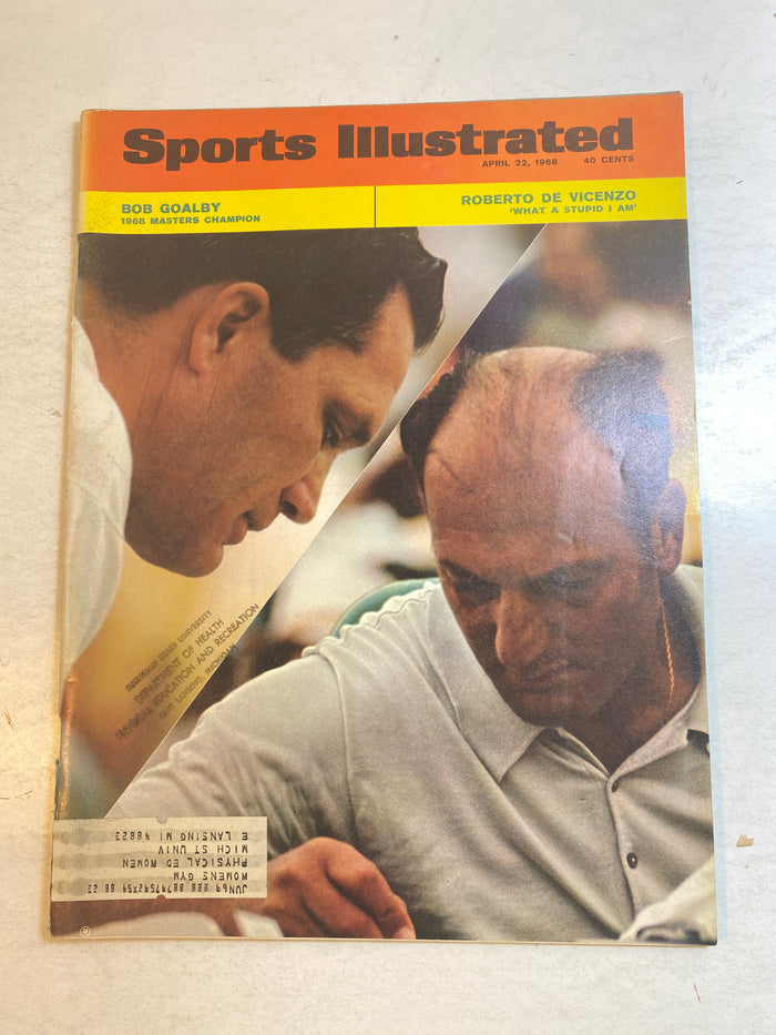 Sports Illustrated April 22 1968 Gold the Masters Bob Goalby