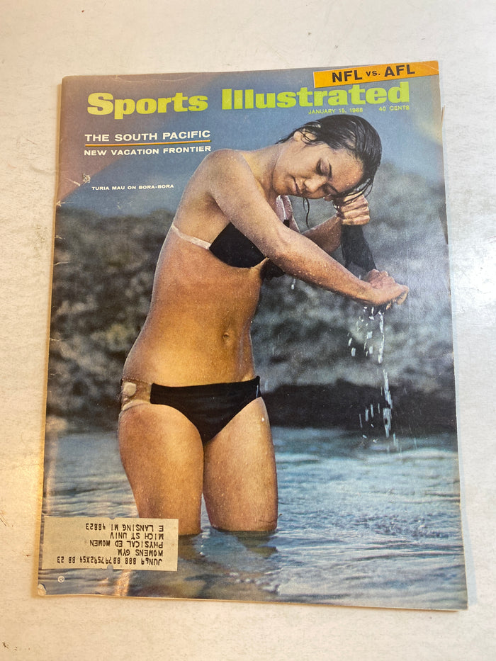 Sports Illustrated January 15 1968 Turia Mau on Bora Bora