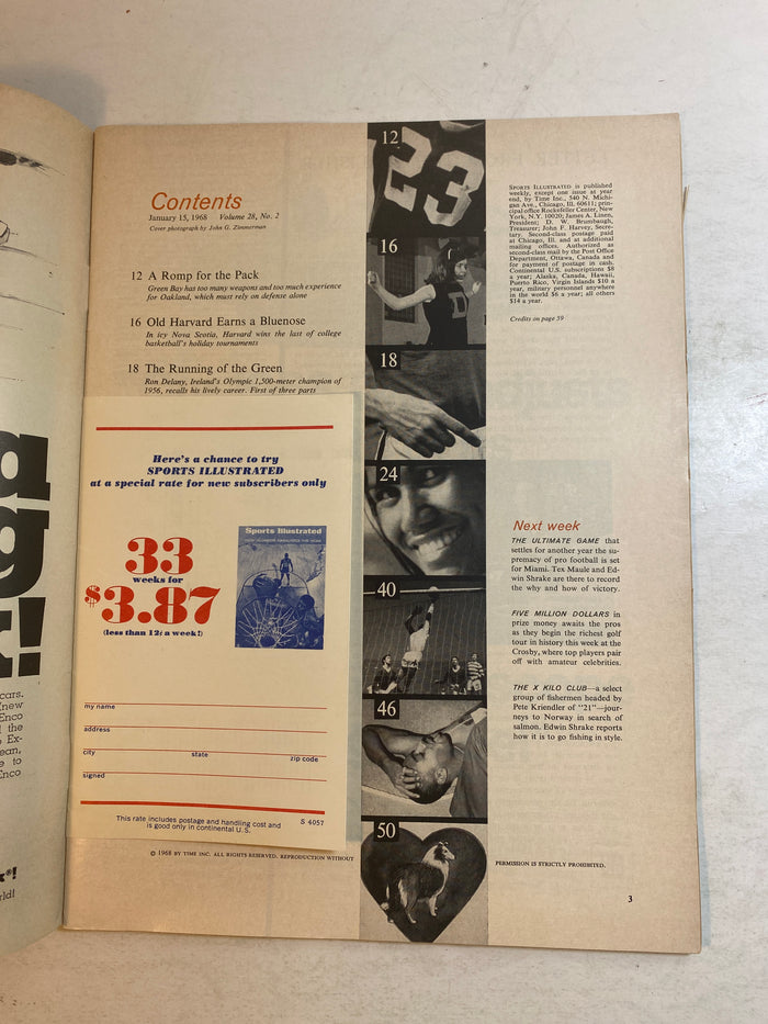Sports Illustrated January 15 1968 Turia Mau on Bora Bora