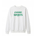 Sporty & Rich Jadore Flocked Crewneck