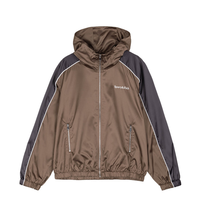 Sporty & Rich Serif Logo Gym Jacket