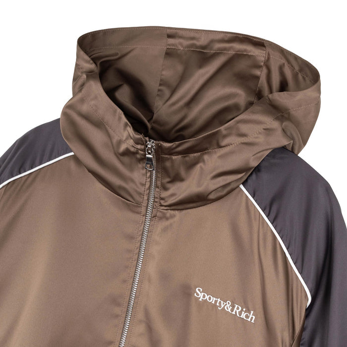 Sporty & Rich Serif Logo Gym Jacket