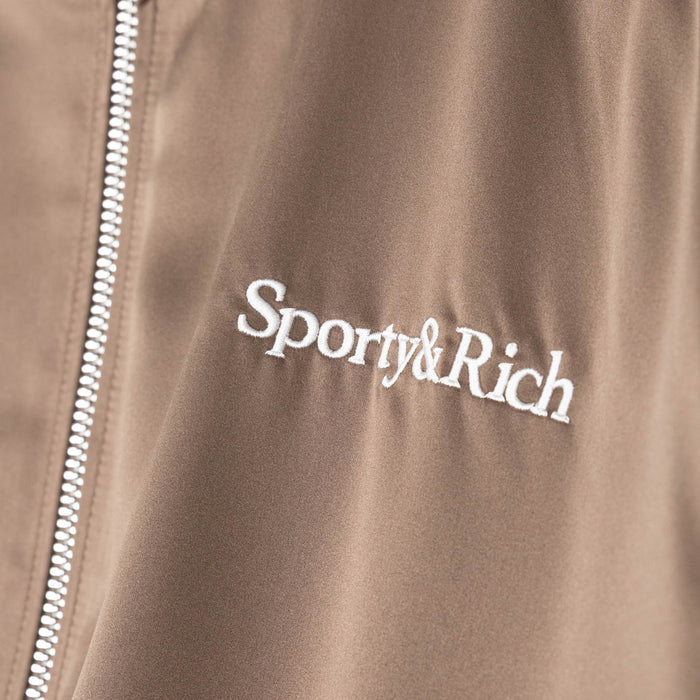 Sporty & Rich Serif Logo Gym Jacket