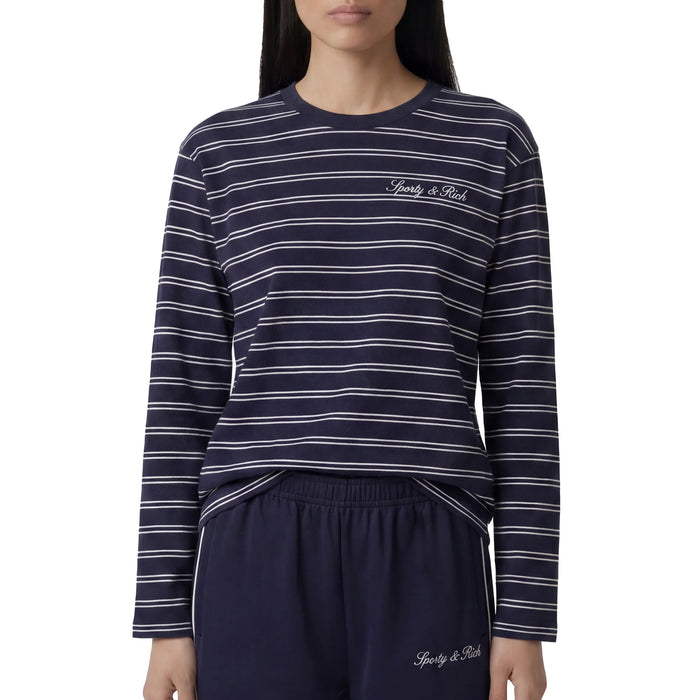 Sporty & Rich Signature Logo Easy Longsleeve