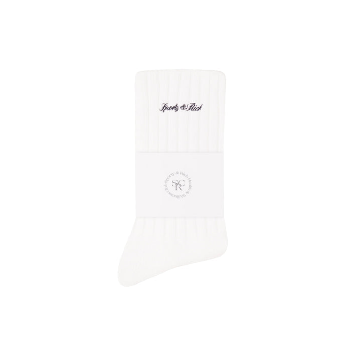 Sporty & Rich Signature Logo Rib Socks
