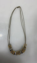 Spring Wire Mixed Color Charm Necklace