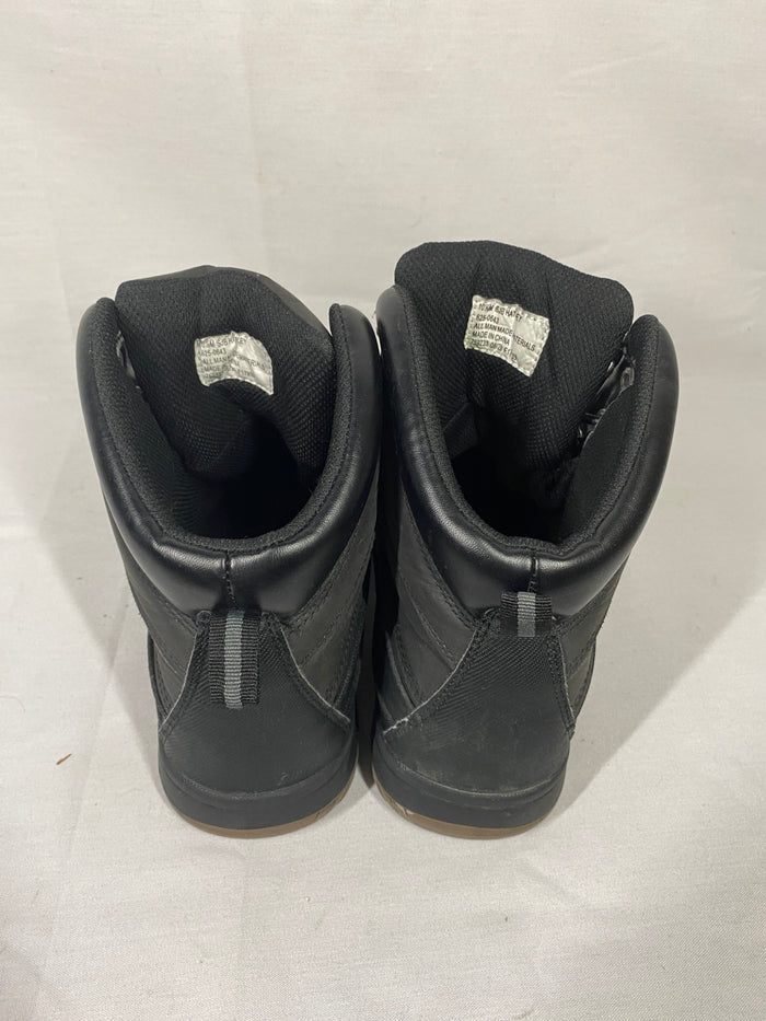 St Johns Bay Black Waterproof Hatley Flat Heel Lace Up Boots Men's Size 10.5