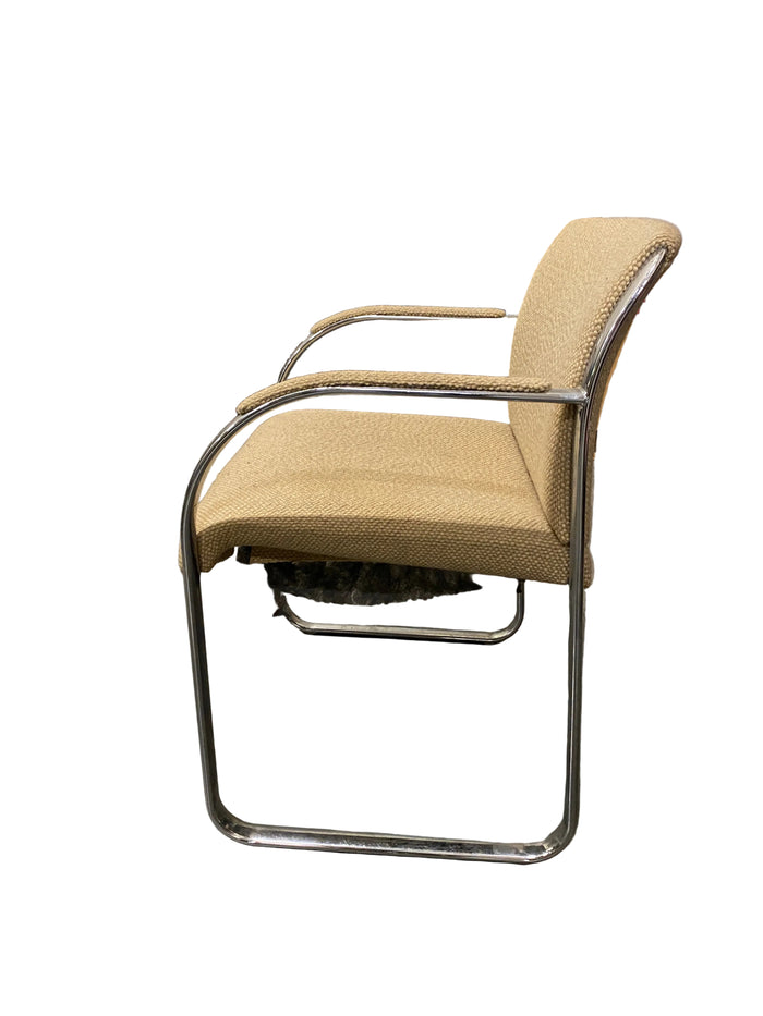 Steelcase Creme Upholstered Office Chair
