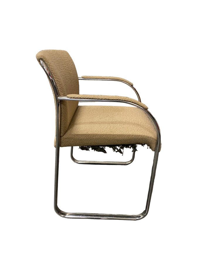 Steelcase Creme Upholstered Office Chair