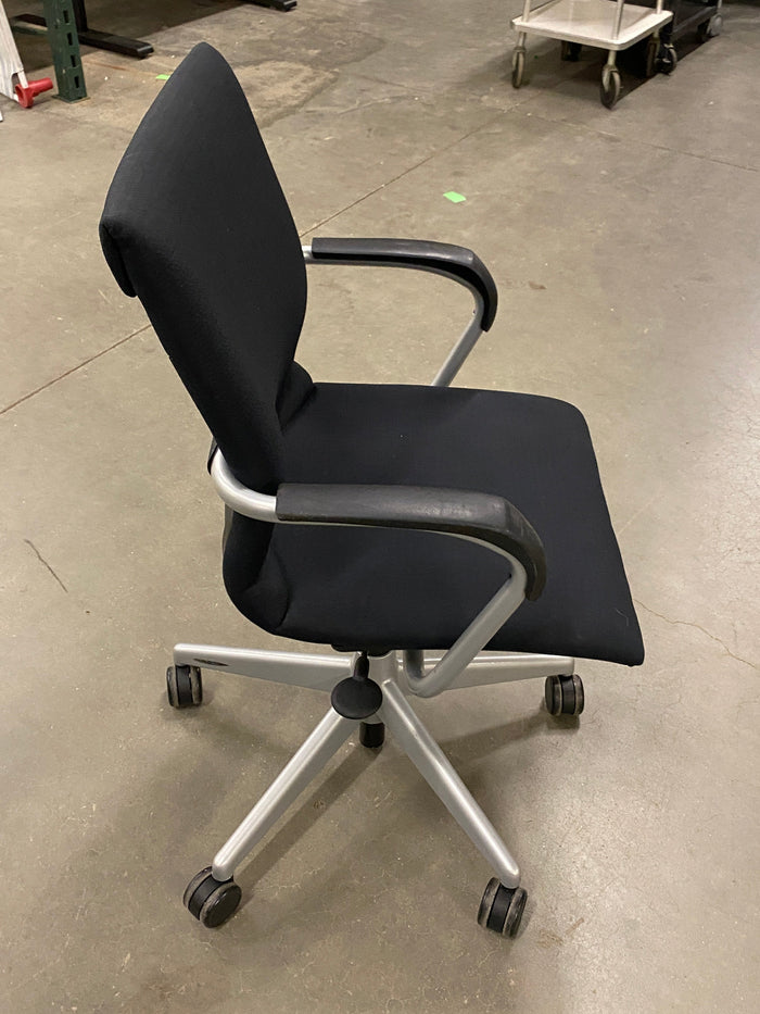 Steelcase "Protege" Black Cushioned Office Chair