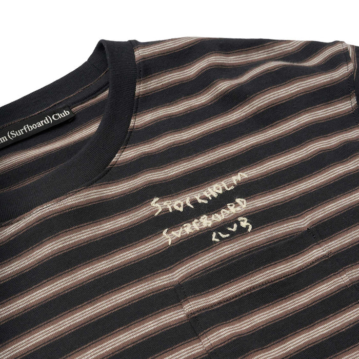 Stockholm Surfboard Club Striped T-Shirt (Stripe)