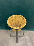 Tall Rustic Rope Basket Display Stand