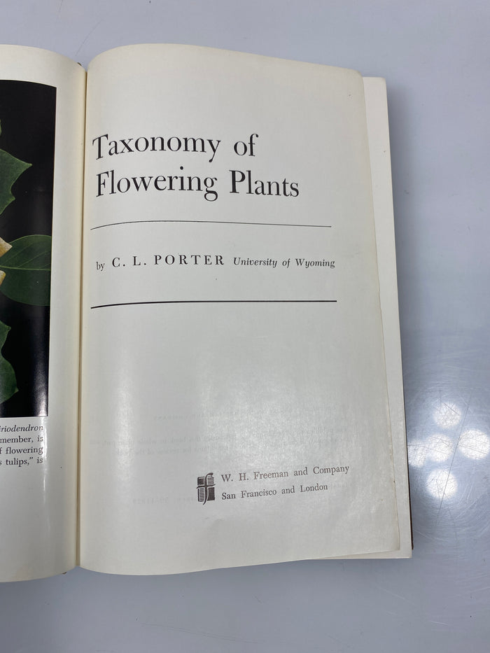 Taxonomy of Flowering Plants by C.L. Porter 1959 HC