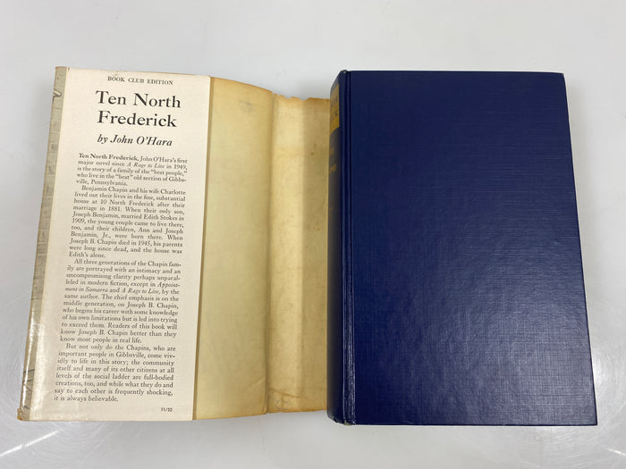Ten North Frederick by John O'Hara Random House 1955 HCDJ BCE