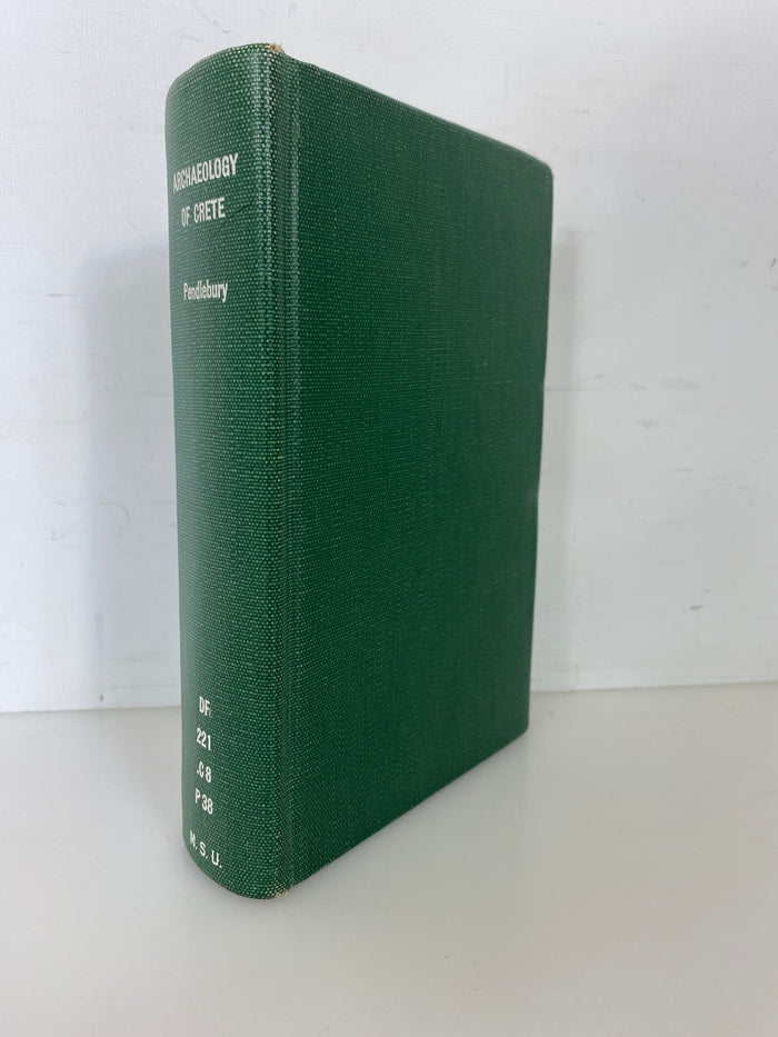 The Archaeology of Crete by Pendlebury Ex-library 1939 HC
