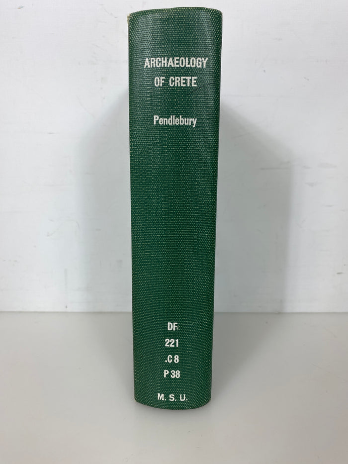 The Archaeology of Crete by Pendlebury Ex-library 1939 HC
