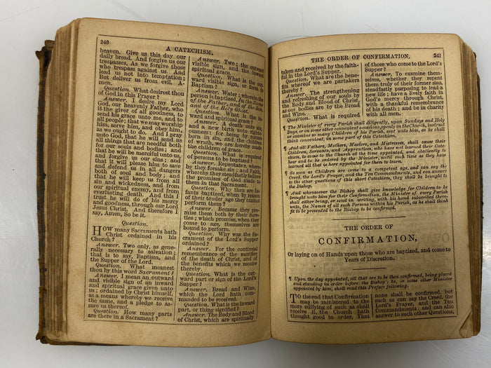 The Book of Common Prayer, Messrs. Eyre and Spottiswoode 1868 Leather Bound