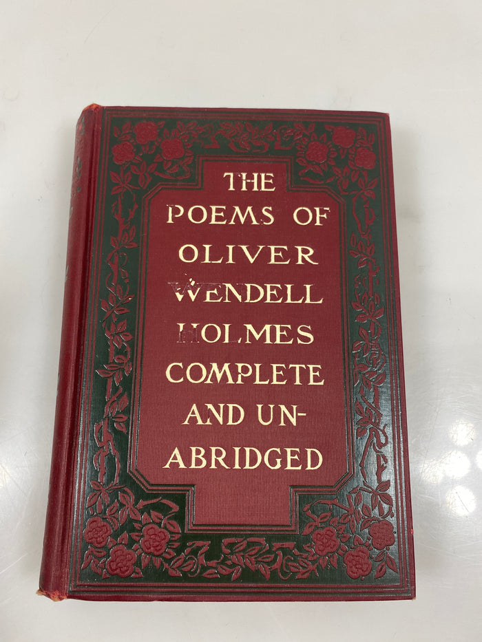The Complete Poetical Works of Oliver Wendell Holmes 1890 HC