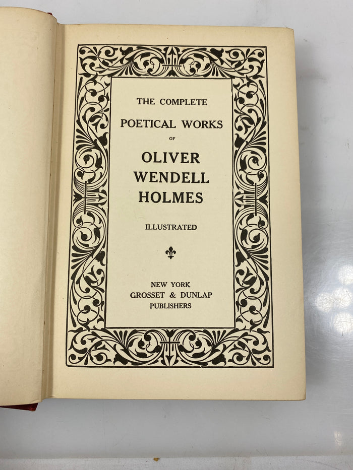 The Complete Poetical Works of Oliver Wendell Holmes 1890 HC