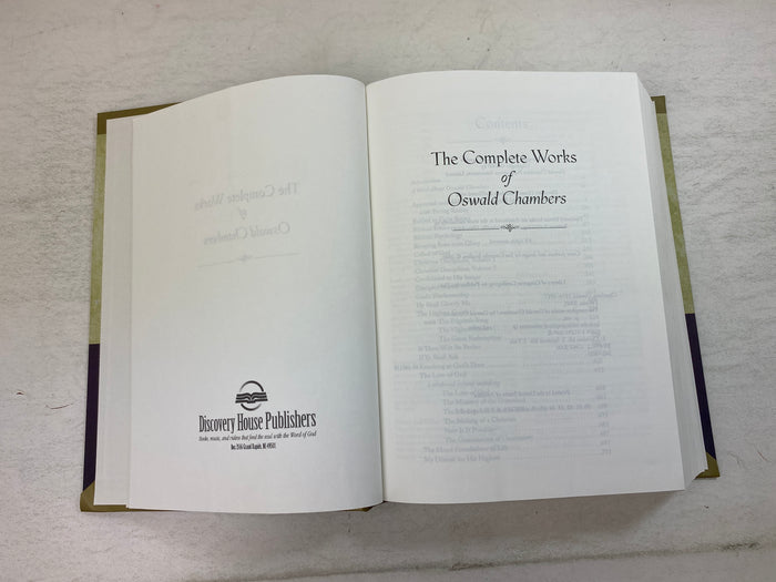 The Complete Works of Oswald Chambers Discovery house Publishers 2000 HC