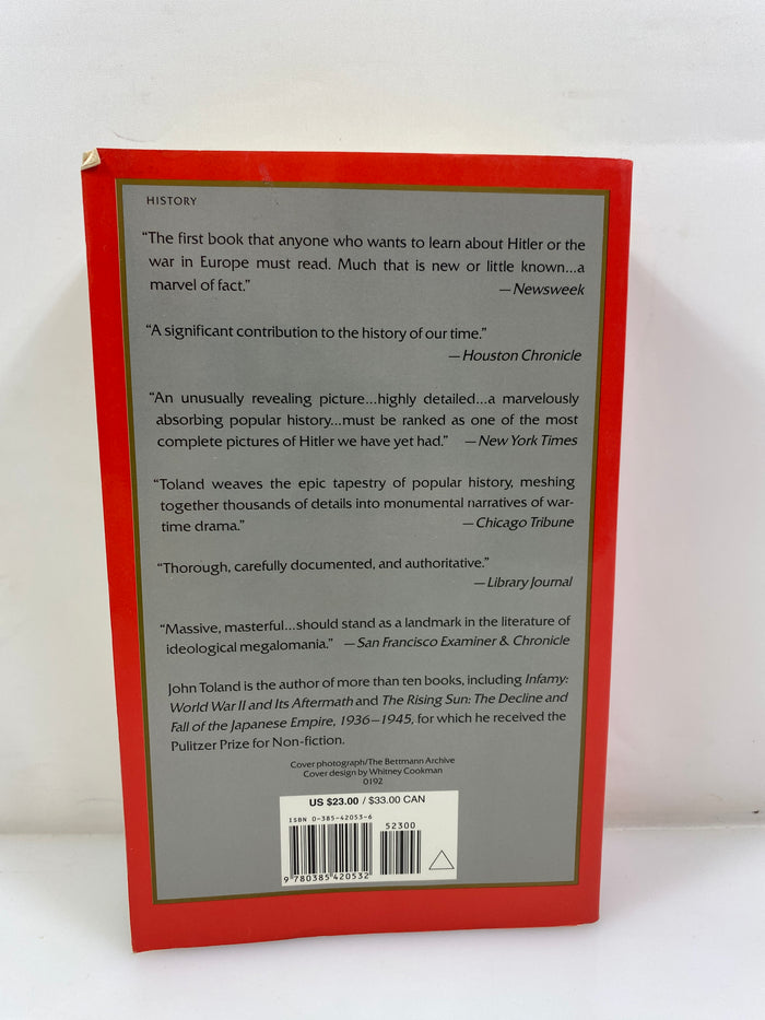 The Definitive Biography Adolf Hitler by Toland 1992 SC
