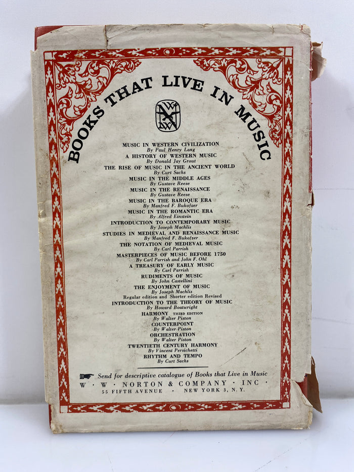 The Enjoyment of Music Machlis Shorter Edition 1963 HCDJ