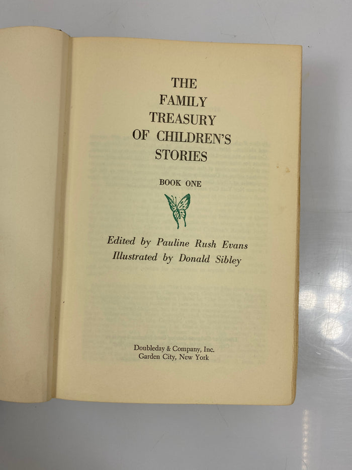 The Family Treasury of Children's Stories Book One Evans 1956 HC