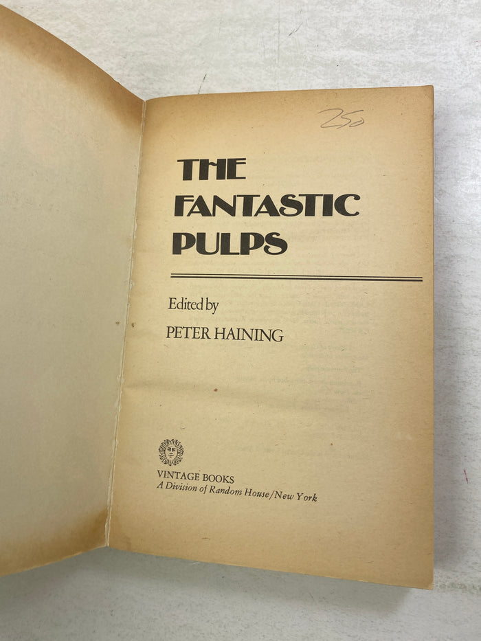 The Fantastic Pulps Peter Haining SC 1975