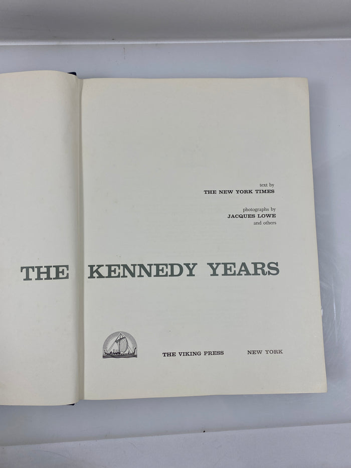 The Kennedy Years The Viking Press 1964 HCDJ