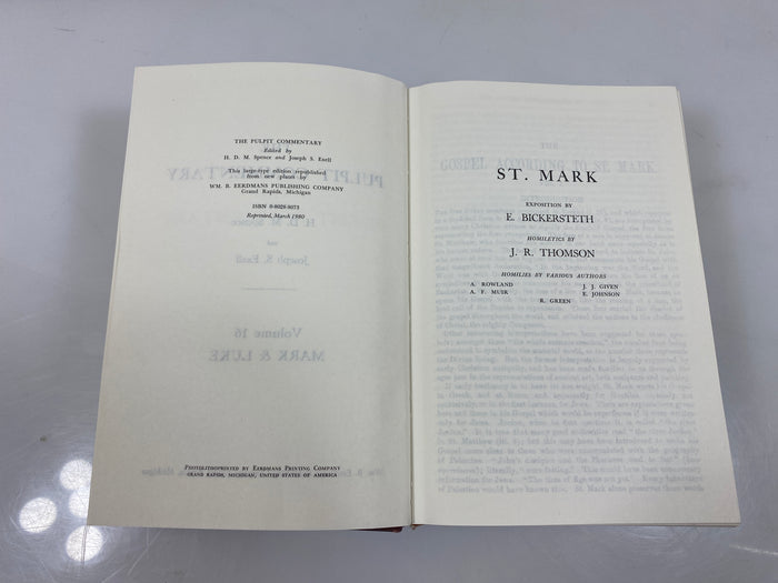 The Pulpit Commentary by Spence/Exell Vol. 16 1980 Reprint Ex-library HC