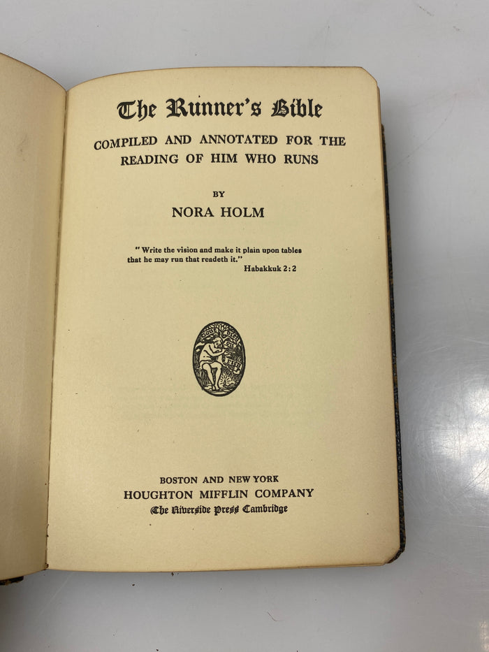 The Runner's Bible by Nora Holm 1915 HC