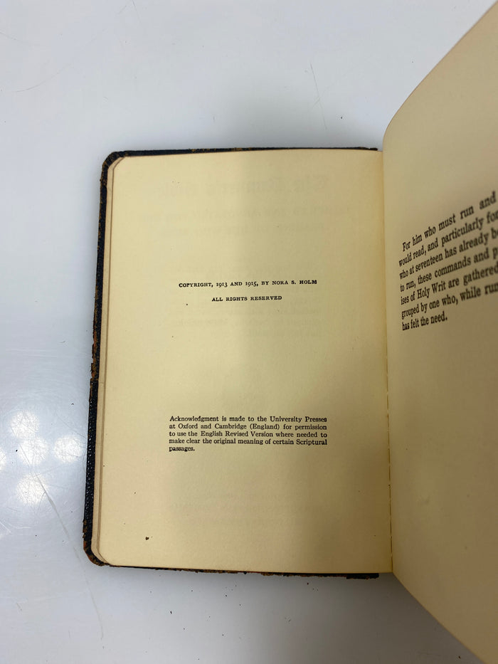 The Runner's Bible by Nora Holm 1915 HC