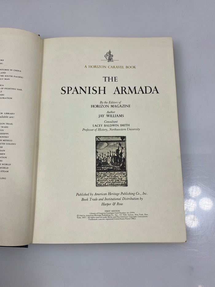 The Spanish Armada by Williams Horizon Caravel Book 1966 HC