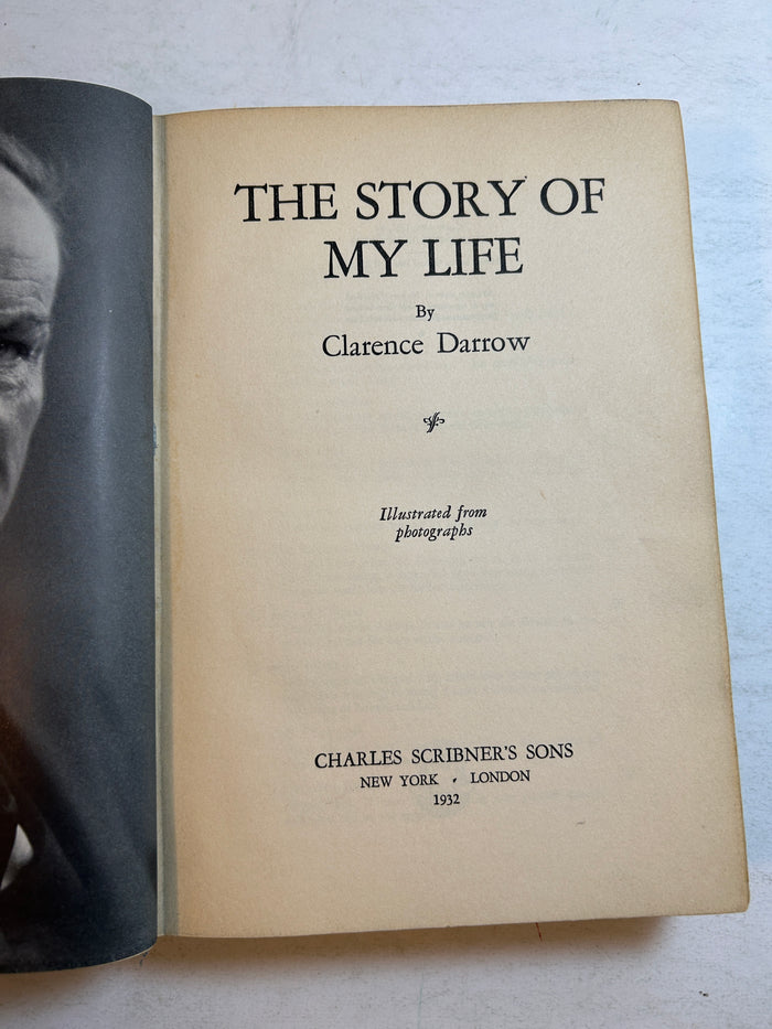 The Story of My Life Clarence Darrow 1932 Charles Scribner's Sons HC