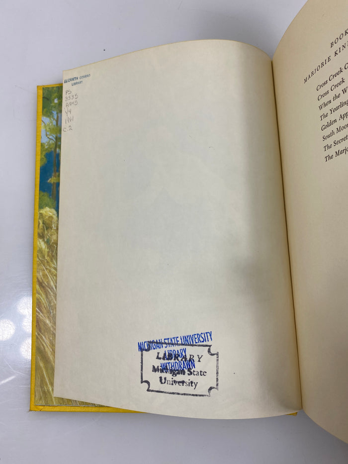 The Yearling by Marjorie Rawlings Ex-library 1939 HC