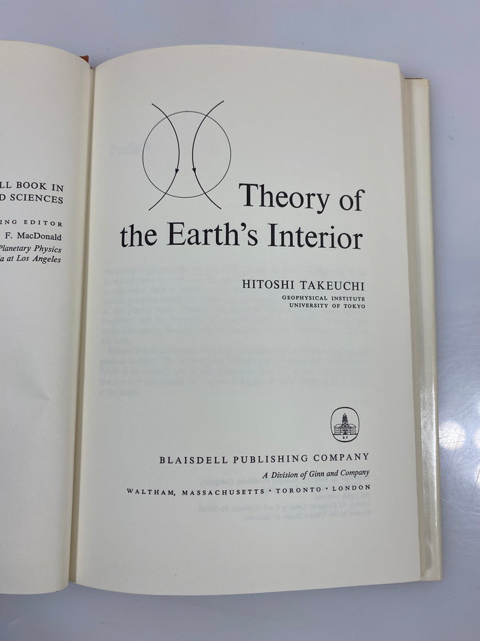Theory of the Earth's Interior by Takeuchi 1966 HCDJ
