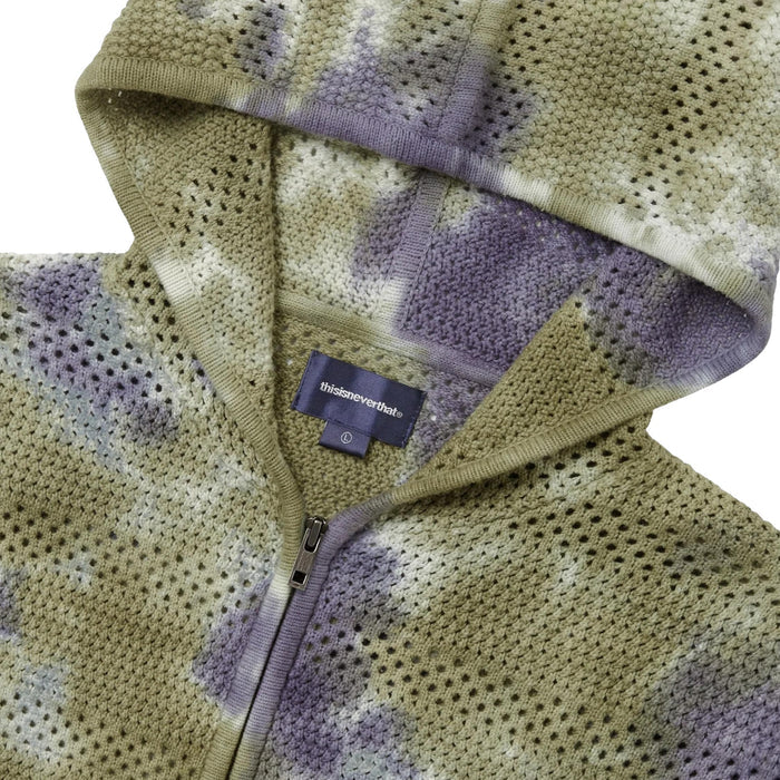 thisisneverthat	Crochet Knit Zip Hoodie