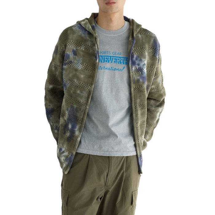 thisisneverthat	Crochet Knit Zip Hoodie